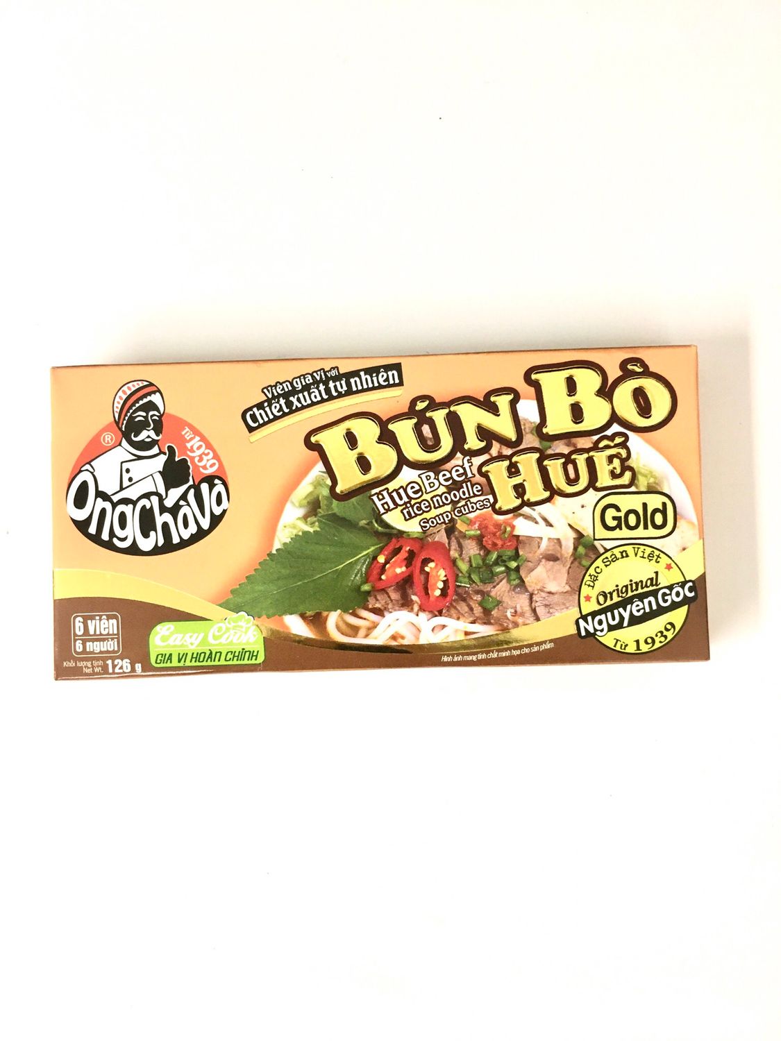 ONGCHAVA SEASONING CUBE BUN BO HUE 80X126G