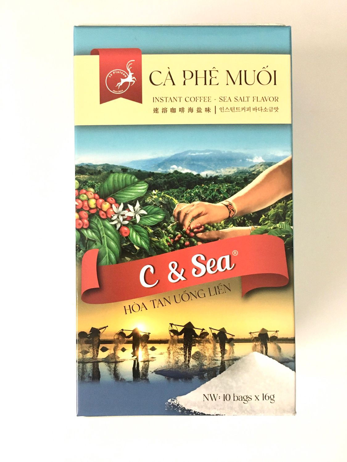 LE PLATEAU INSTANT COFFEE - SEA SALT FLAVOUR 50X160G