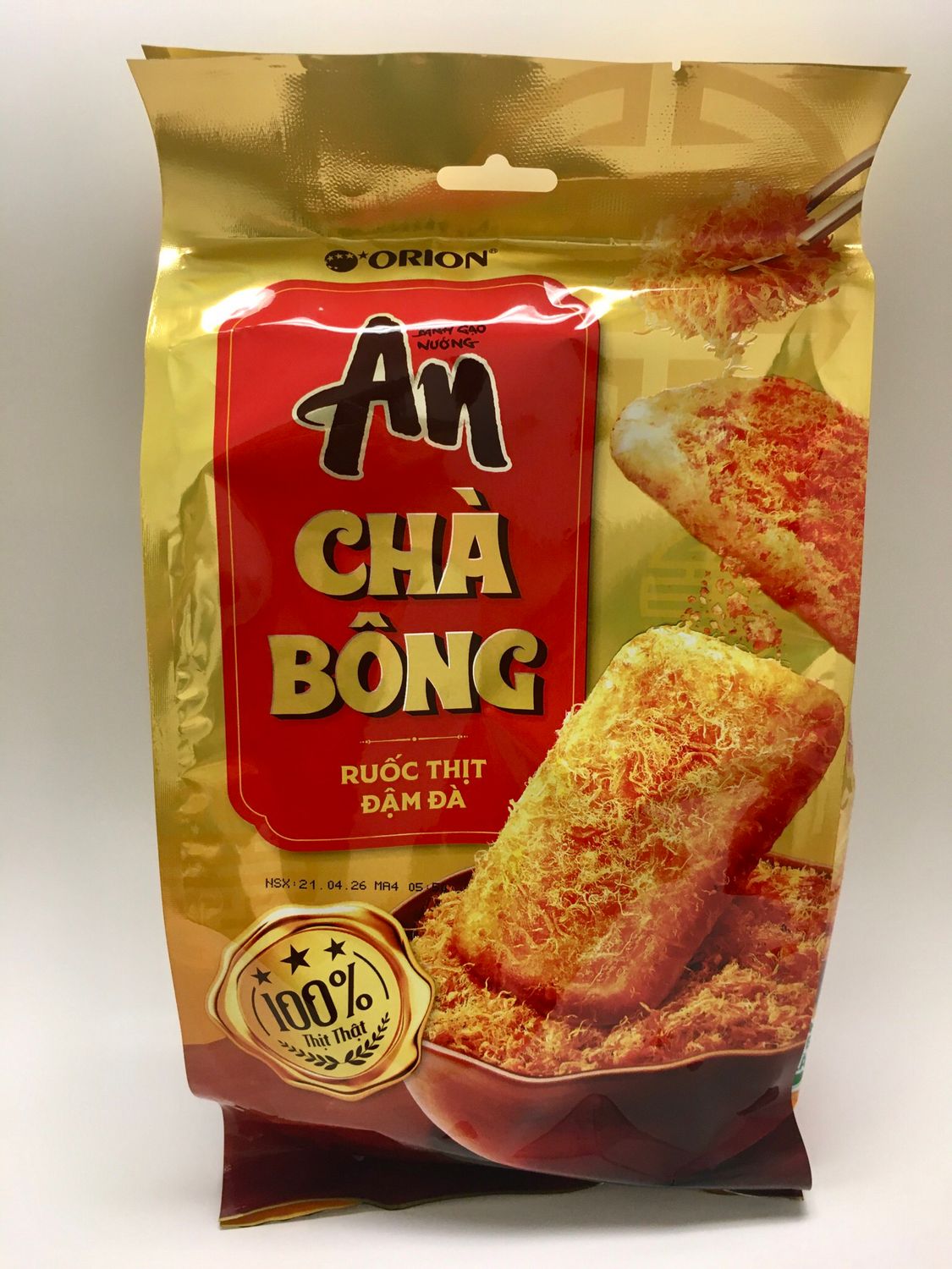 AN ORION GRILLED RICE CAKE WITH PORK FLOSS FLAVOR 10X145.6G