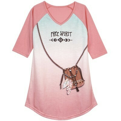 Super Soft Free Spirit PJ Nightgown Size 6, 10, 12     1 ea left