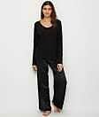 PJ Harlow Amelia Women's Cardigan Lounge Jacket- Black Size XS and XL