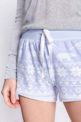 PJ Salvage Ice Blue Cool Thermal Comfy Short