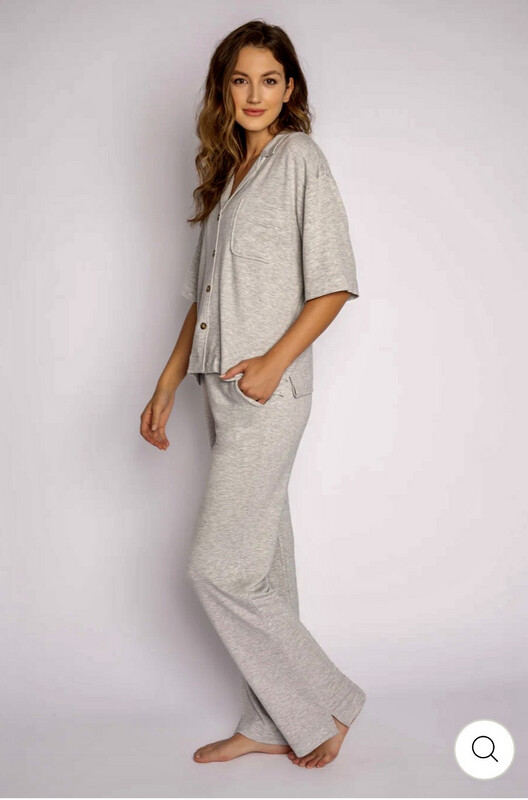 PJ Salvage Essentials Grey PJ Lounge Set  Size XS