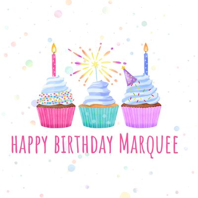 Happy Birthday Marquee