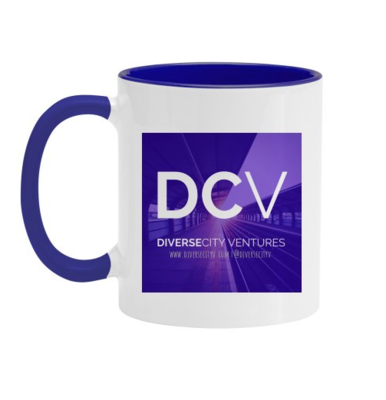 DCV 11oz Two Tone Ceramic Coffee Mug