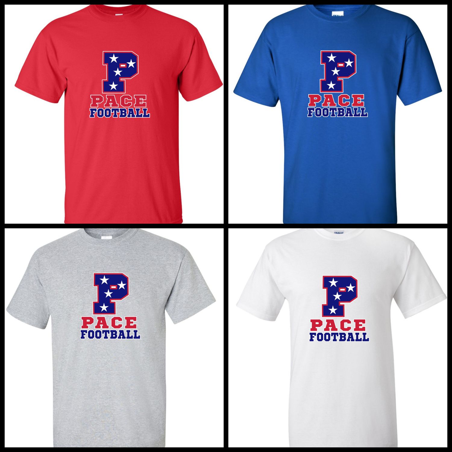 Pace Football T-shirts