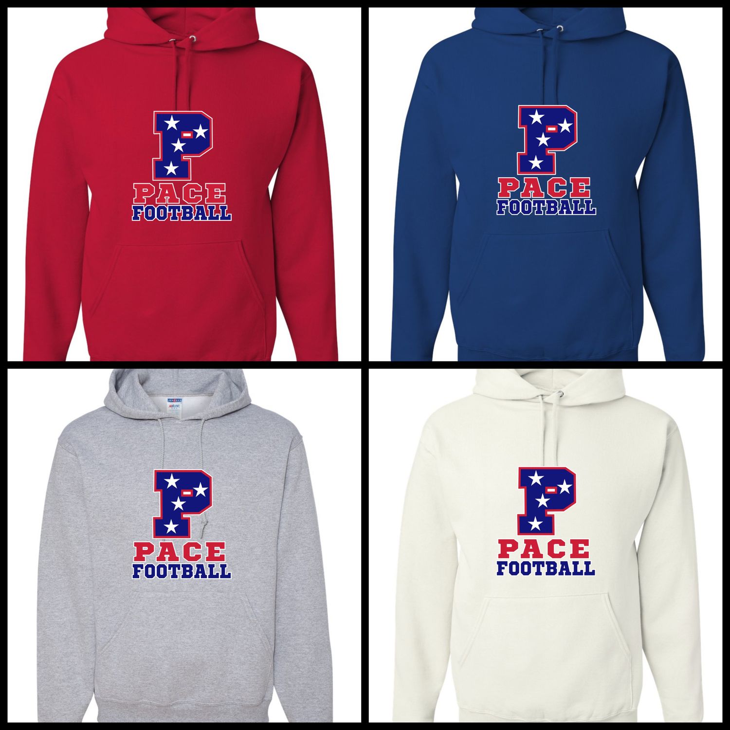 Pace Football Cotton/Polyester Hoodie