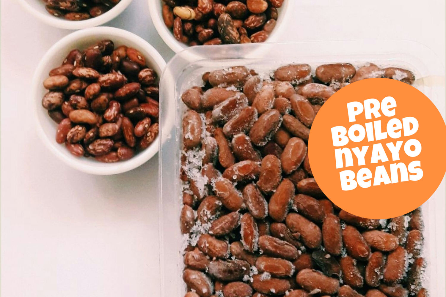 Pre Boiled Nyayo beans 500g pack