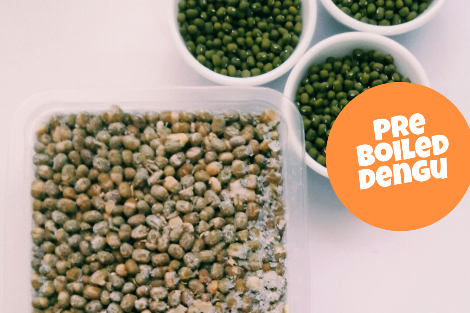 Pre Boiled Green grams a.k.a Dengu a.k.a Mung beans 500g pack