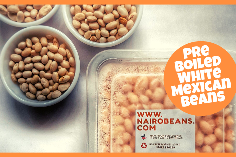 Pre Boiled White Mexican Beans 500g pack