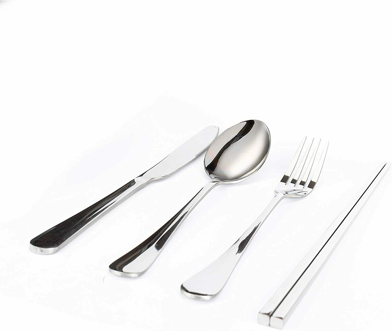 Flatware Cutlery Set - Silverware Set - 16 items - Cutlery Set Mirror Polished - Eating Utensils