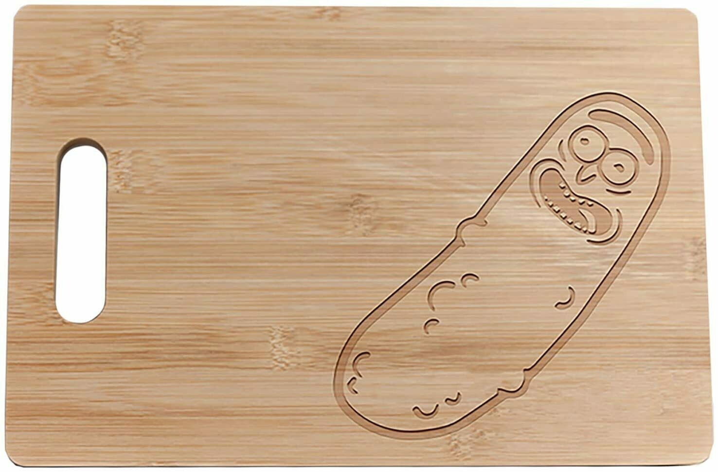 Gherkin Cutting Board - Chopping Boards for Kitchen -Knife-friendly Wooden Cutting Board - Best for Chopping Meat Vegetables and Fruits