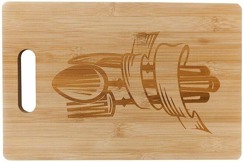 Cutting Board - Bamboo Cutting Board - Butcher Block - Wooden Cutting Board - Cutlery Design