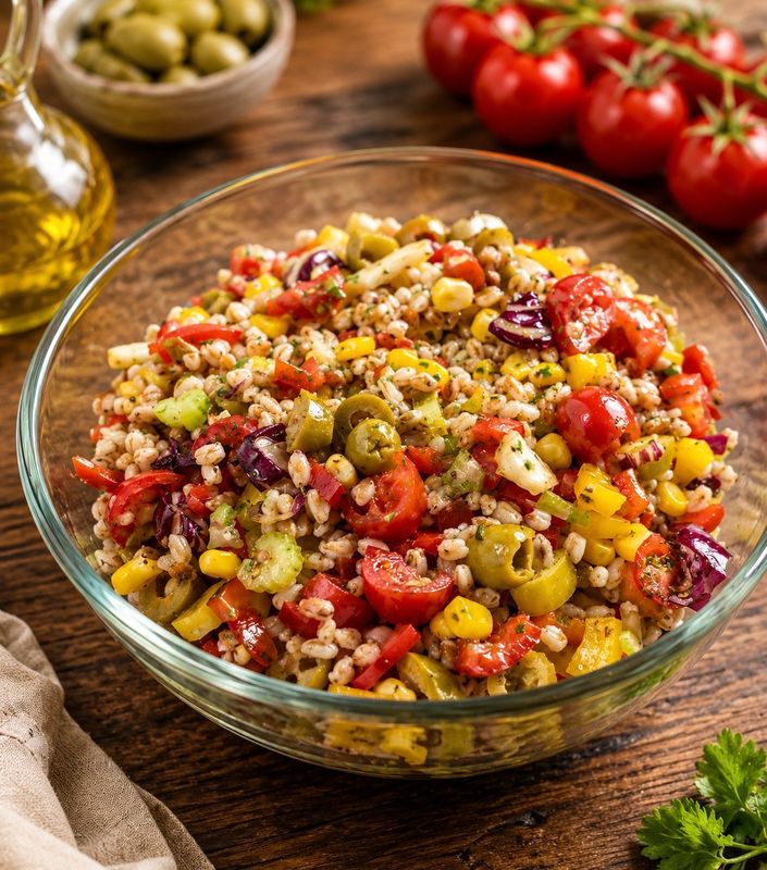 Insalata di farro perlato
