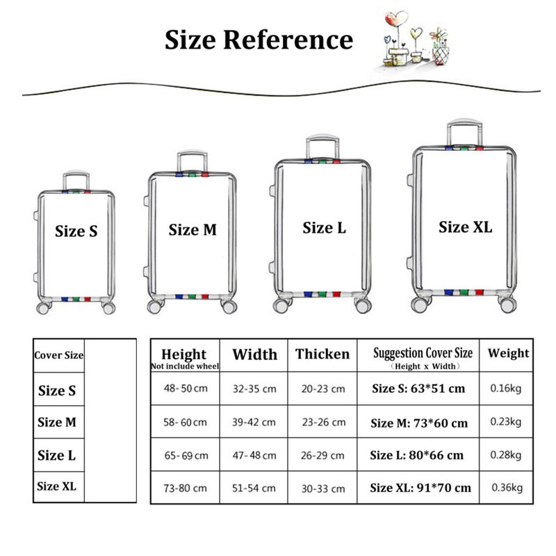 مقاسات تلبيسات الشنط