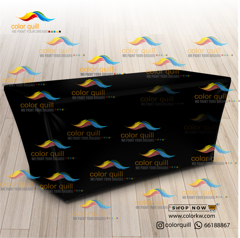 مفرش اسود ساده بدون طباعه