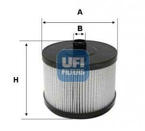 UFI FILTRO DE ACEITE
