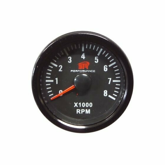 RELOJ TACÓMETRO 8000 RPM GASOLINA BLACK