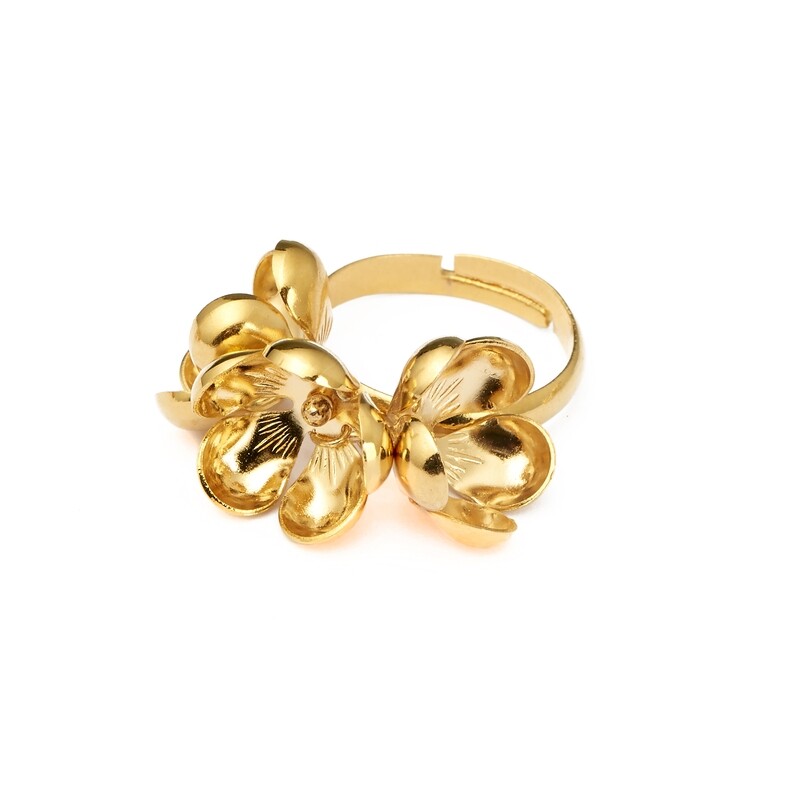 Bague 3 fleurs Fiori - Azucar Bijoux