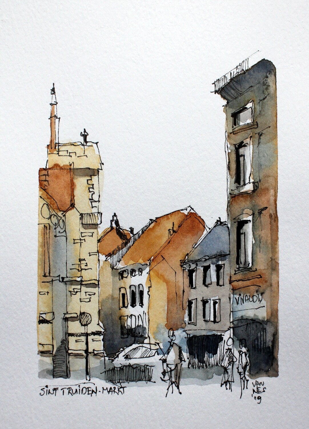 Watercolor, Sint Truiden, Belgium