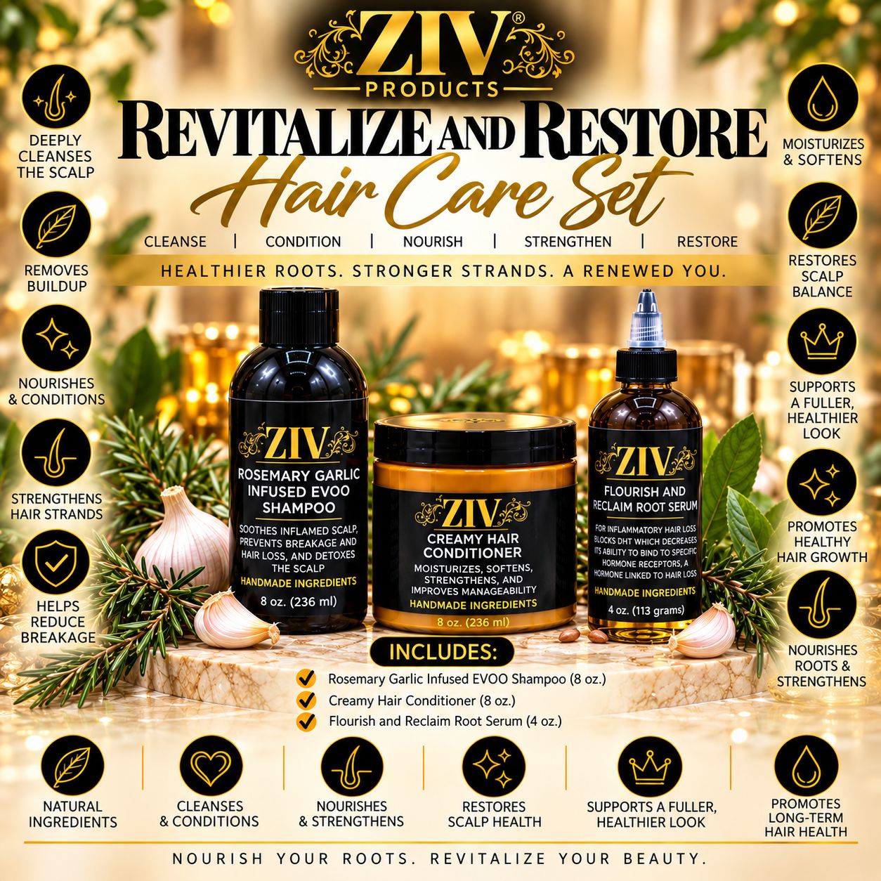 Revitalize and Restore Hair Care Set