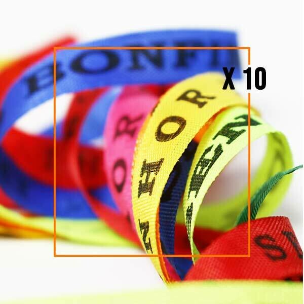 Bracelets brésiliens porte-bonheur, fitas senhor do bonfim assortiment par 10
