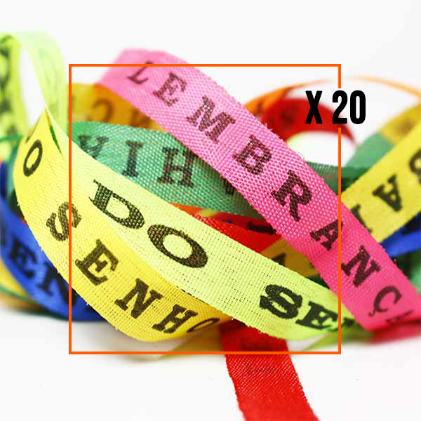 Bracelets brésiliens porte-bonheur, fitas senhor do bonfim assortiment par 20
