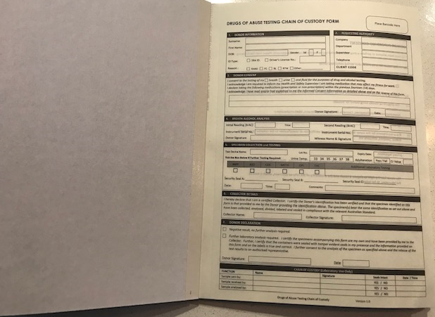 Chain of Custody Pad - 2-Part NCR - Generic