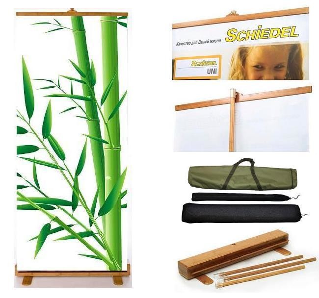 Bamboo Roll-up banner stand