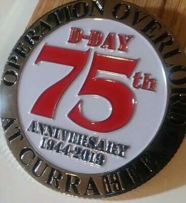 10 - Pack of the 75th Anniversary of D-day "Operation Overload at Currahee" Challenge Coin
