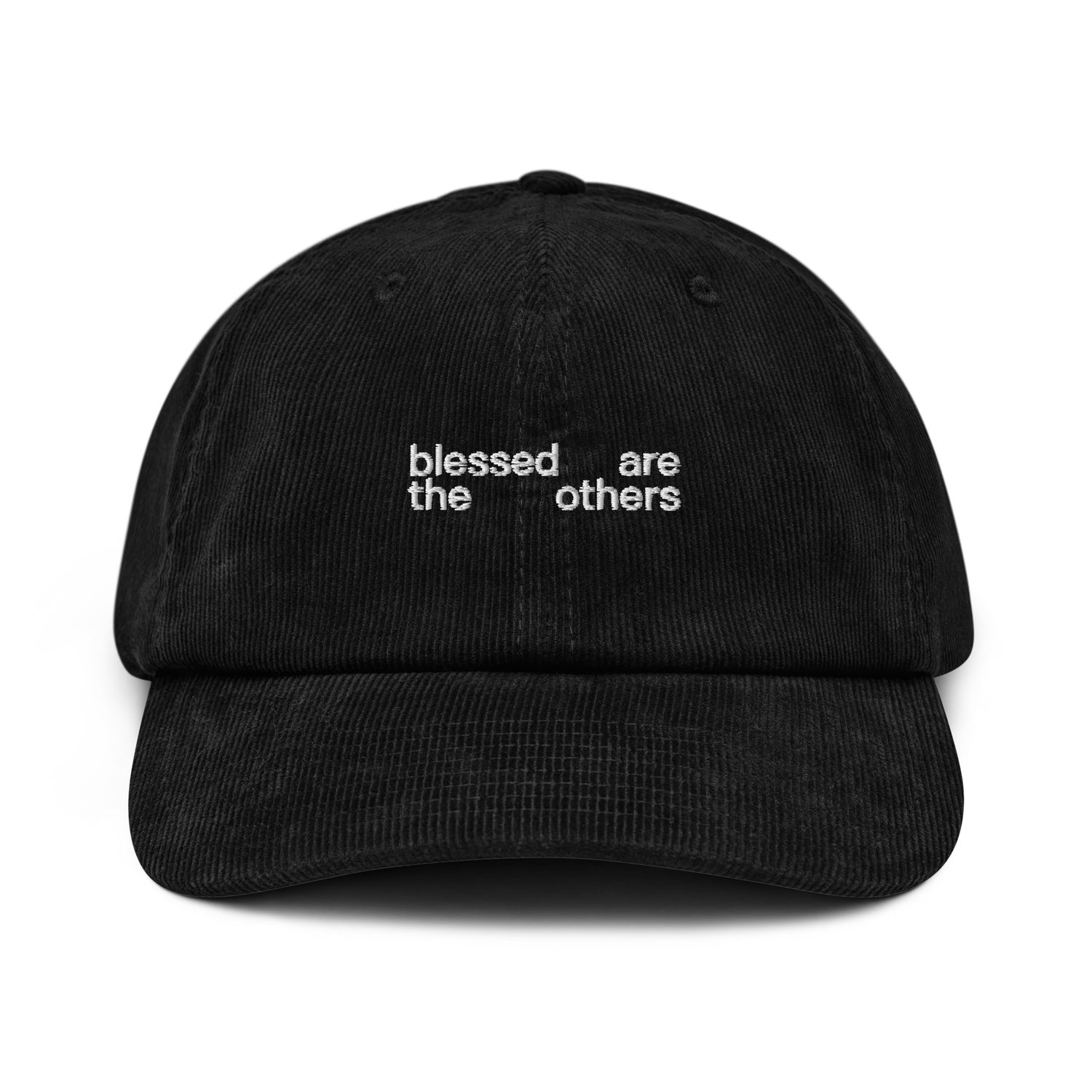 Blessed Embroidered Corduroy Hat