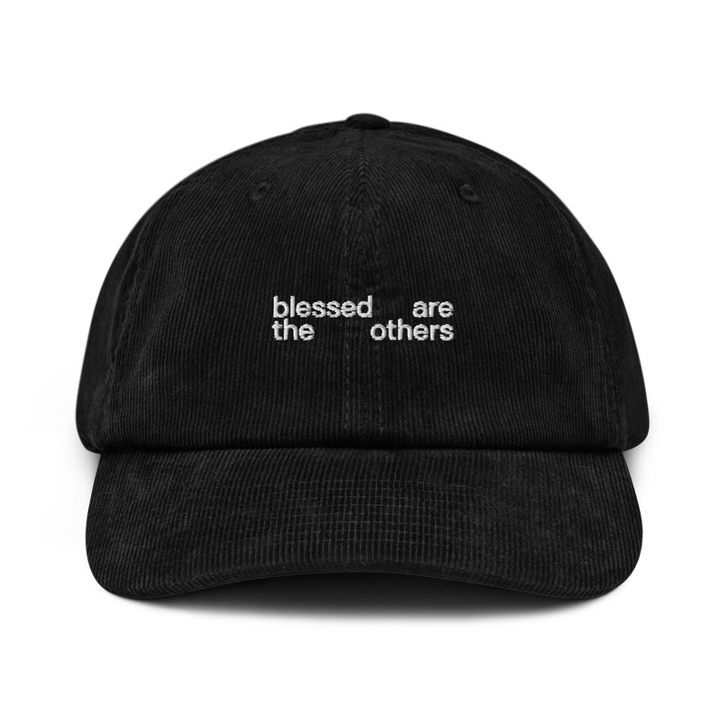 Blessed Embroidered Corduroy Hat