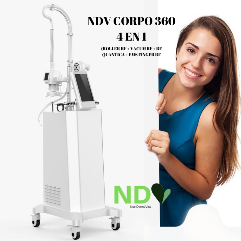 NDV CORPO 360 4 EN 1 (ROLLER RF + VACUM RF + RF QUANTICA + EMS FINGER RF