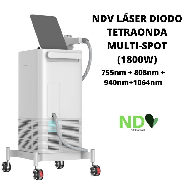 NDV LÁSER DIODO TETRAONDA (1800W) 808nm + 755nm + 940nm + 1064mn
