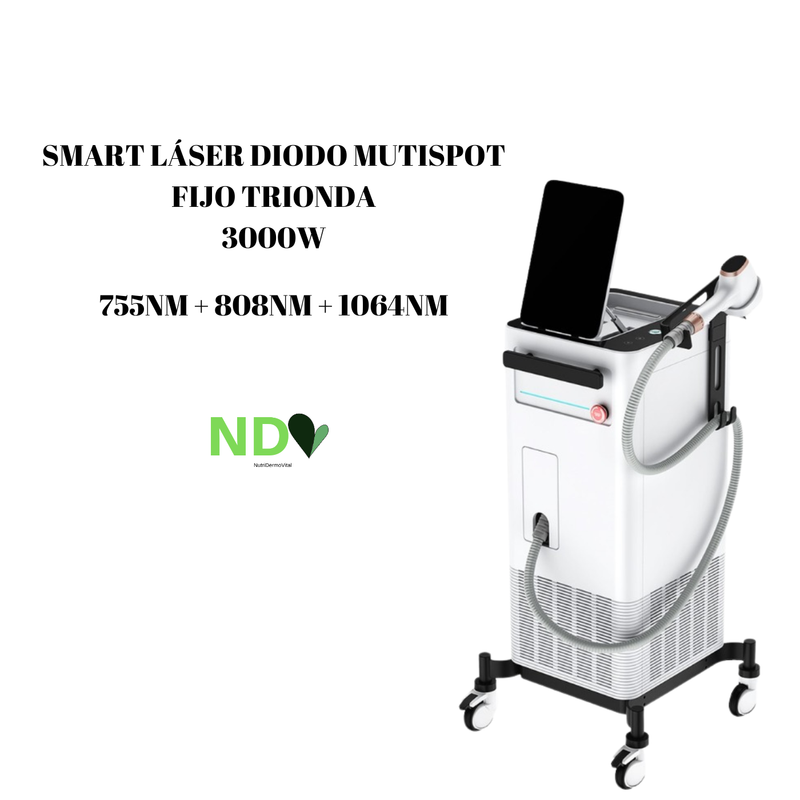 SMART LÁSER DE DIODO MULTISPOT FIJO TRIONDA 808nm + 755nm + 1064mn (3000W)