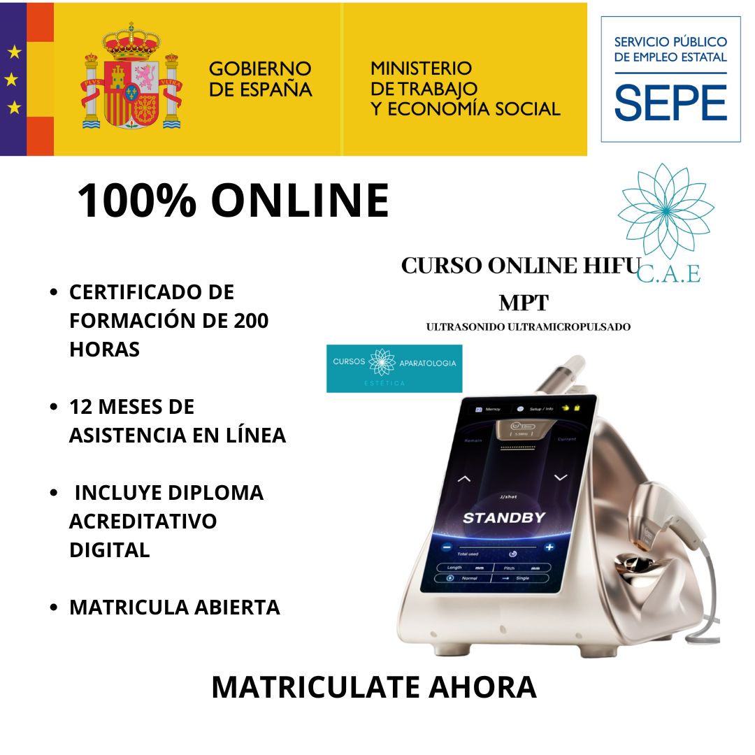 Curso Online de HIFU MPT (Ultrasonido Ultramicropulsado)  + CERTIFICACIÓN