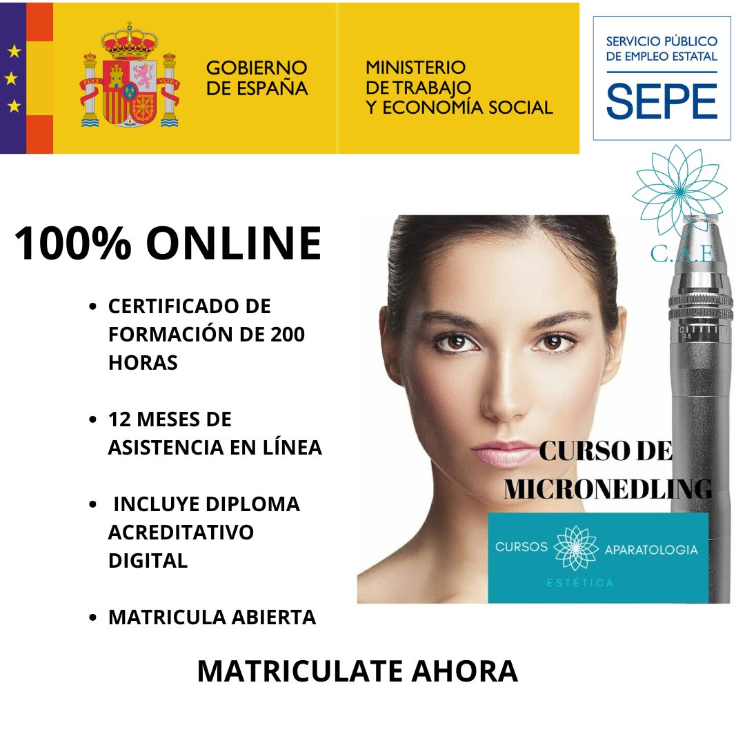 Curso Online de Microneedling (DermaPen) + CERTIFICACIÓN