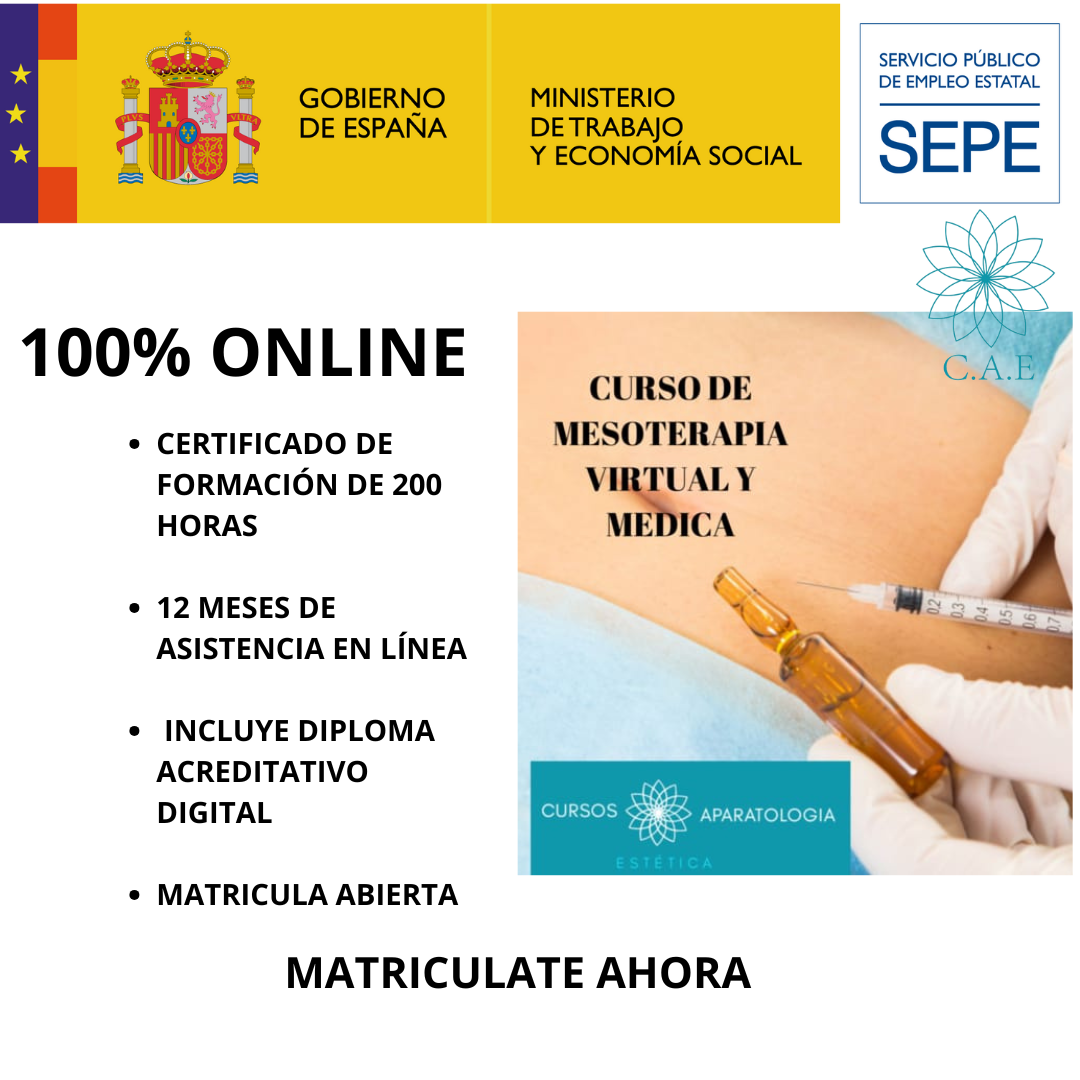 Curso Online de Mesoterapia Virtual , Medica Y Nebulizadores + CERTIFICACIÓN