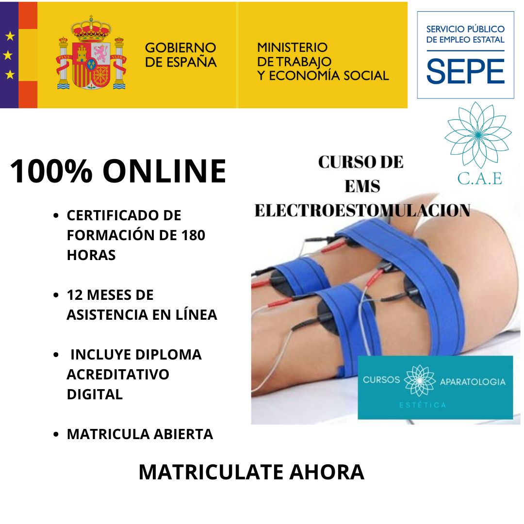 Curso Online de Electroestimulación ( EMS) + CERTIFICACIÓN Curso Online de Electroestimulación ( EMS) + CERTIFICACIÓN