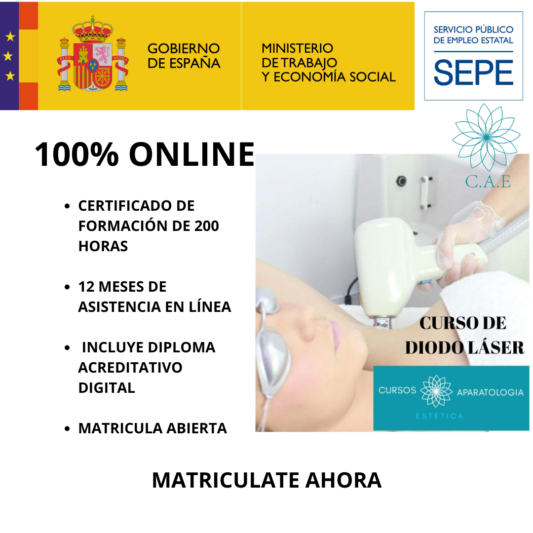 Curso Online de Láser Diodo 808nm y Trionda + CERTIFICACIÓN