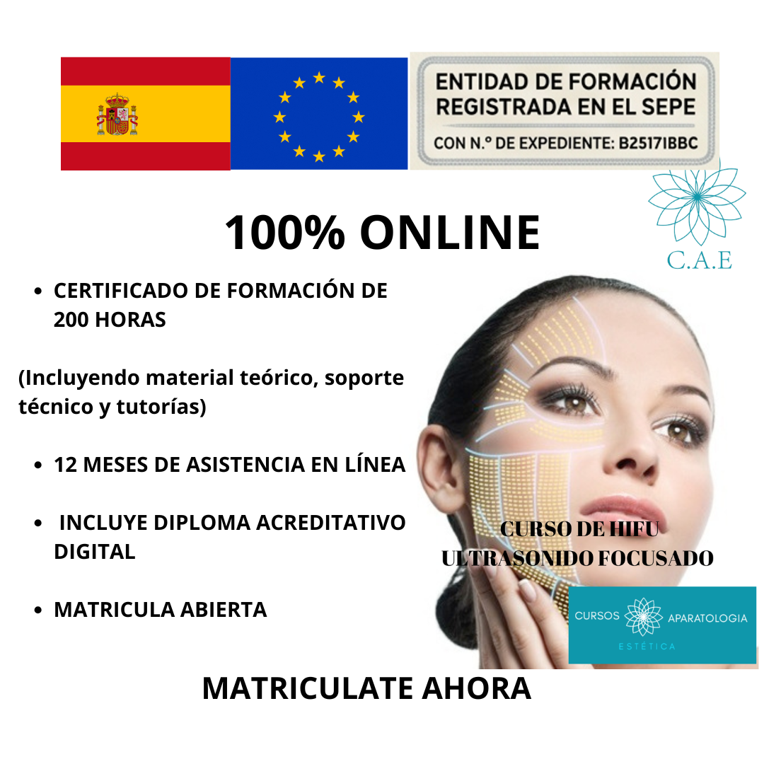 Curso Online de Ultrasonido Focusado (HIFU) Facial, Corporal e Íntimo + CERTIFICACIÓN