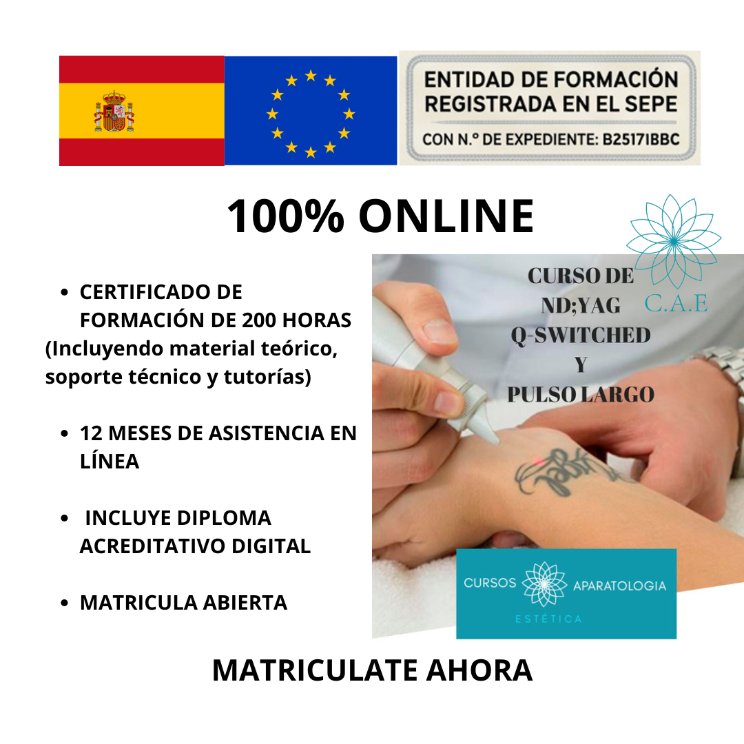 Curso Online de ND;YAG Q-switched + CERTIFICACIÓN