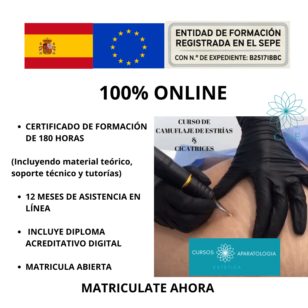Cursos Online Camuflaje de estrías, cicatrices y BB-Glow + CERTIFICACIÓN