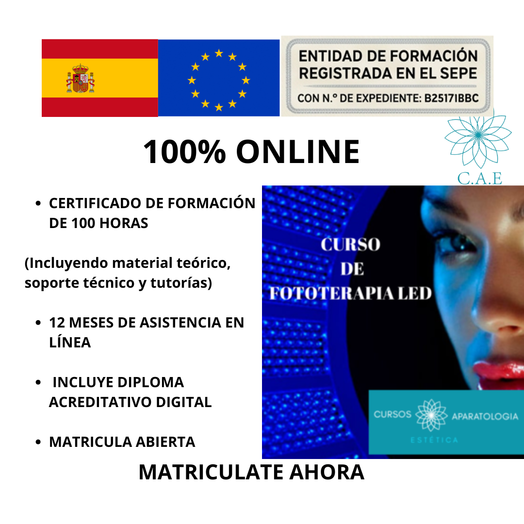 Curso Online de Fototerapia Led + CERTIFICACIÓN