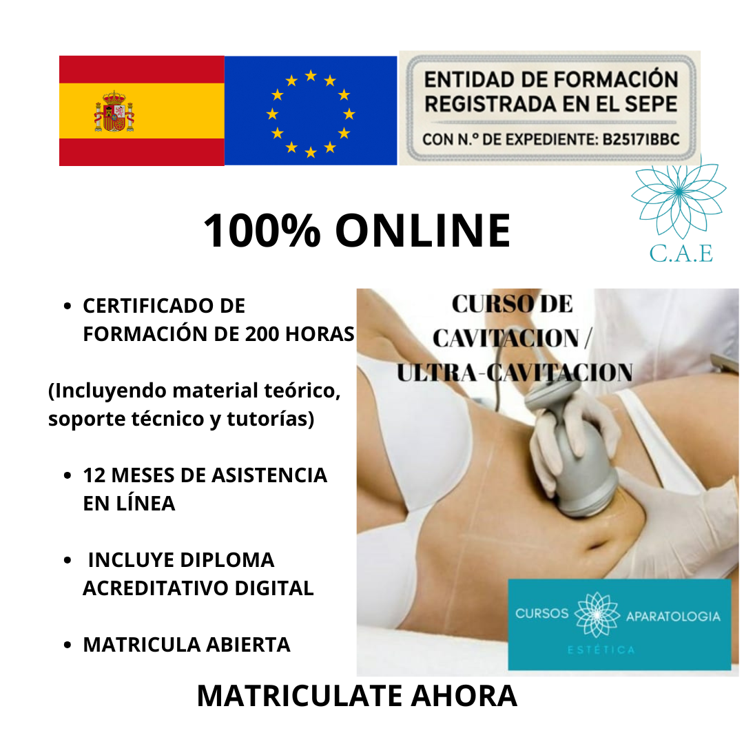 Curso Online de Cavitación / Ultra cavitación + CERTIFICACIÓN
