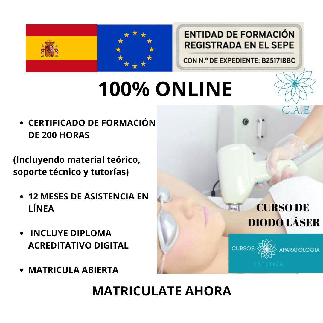 Curso Online de Láser Diodo 808nm y Trionda + CERTIFICACIÓN