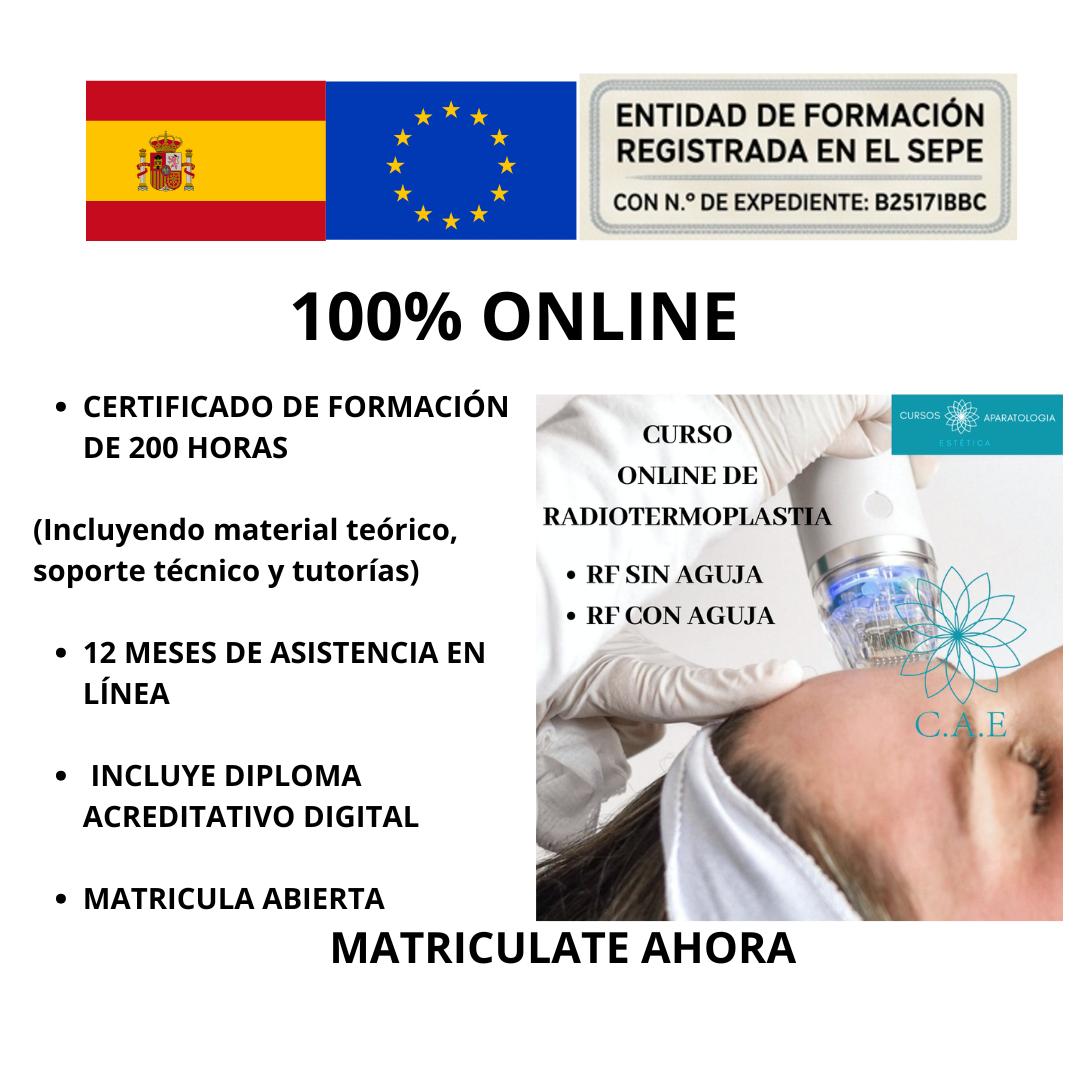 Curso Online de RF Fraccionada ( Radiotermoplastia )+ CERTIFICACIÓN