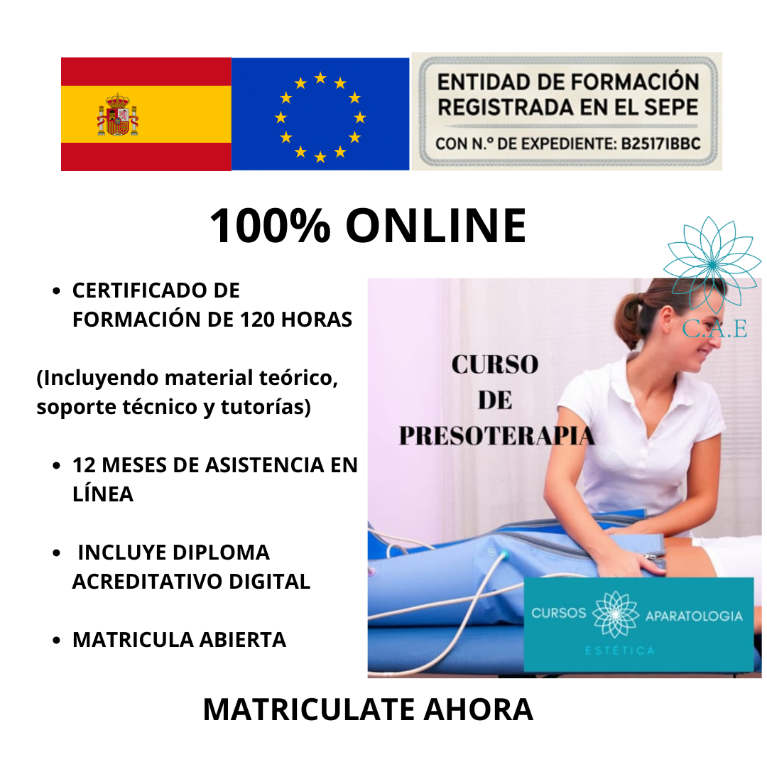 Curso Online de Presoterapia Positiva y Negativa (vacuum) + CERTIFICACIÓN