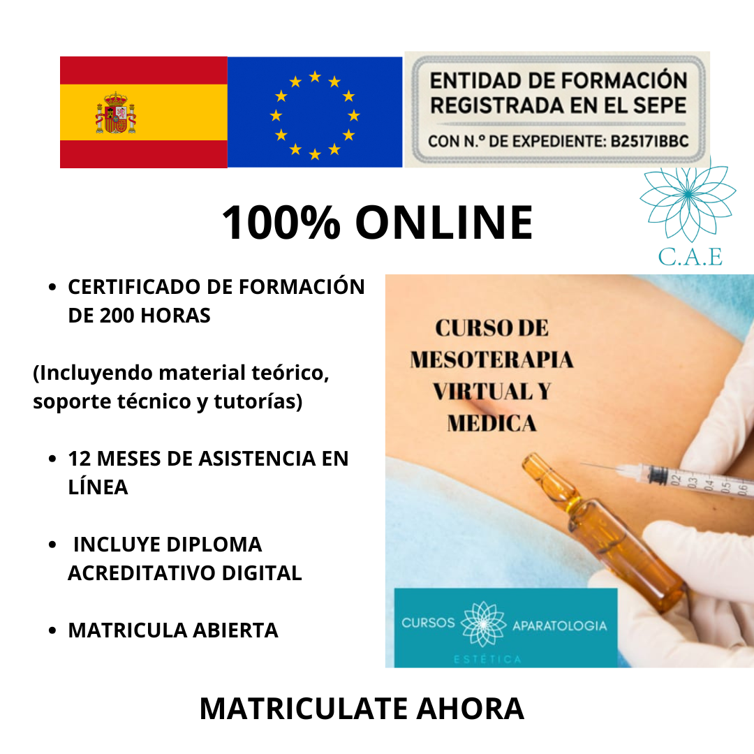 Curso Online de Mesoterapia Virtual , Medica Y Nebulizadores + CERTIFICACIÓN