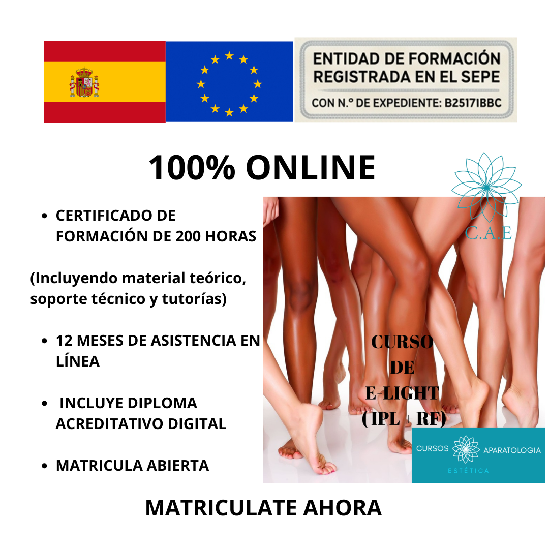 Curso Online de E-light ( IPL + RF) + CERTIFICACIÓN